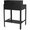 Global Industrial Sloped Surface Shop Desk with Pigeonhole Compartment Riser, 34-1/2W x 30D x 38H, Black 254635BK - alternate 3